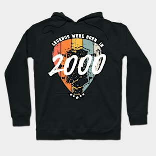 2000 Birthday Guitar Guitarist Hoodie